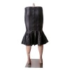 Women Gothic Skirt Fishtail Black Leather Skirt For Sale